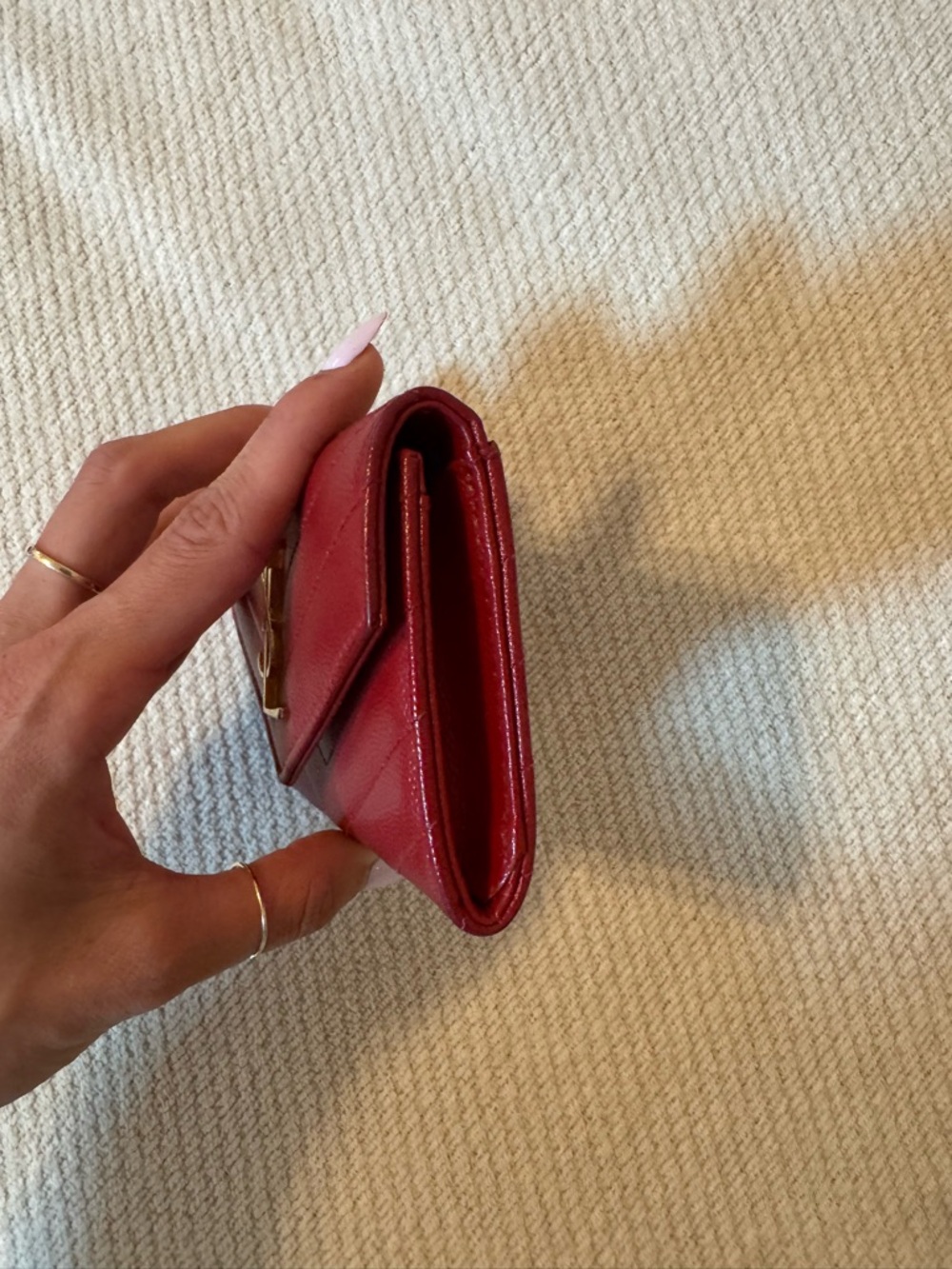YSL Red Cassandre Wallet - Picture 8 of 8